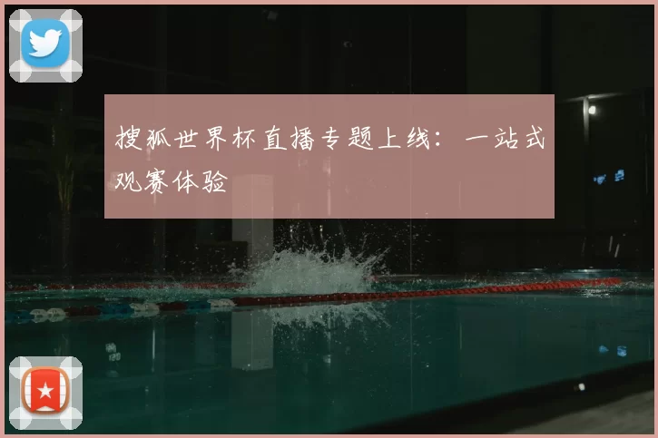 搜狐世界杯直播专题上线:一站式观赛体验